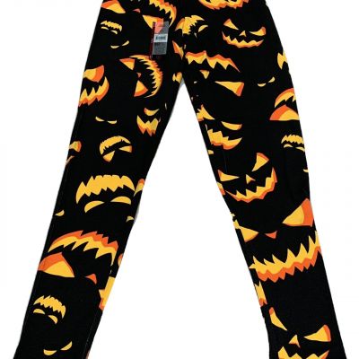 NEW No Boundaries Halloween SPOOKY PUMPKINS Ankle Length Leggings Women's Jr 2XL